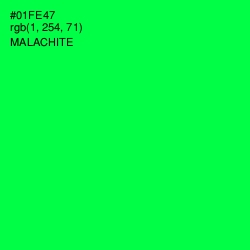 #01FE47 - Malachite Color Image