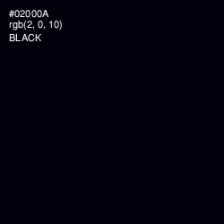 #02000A - Black Color Image