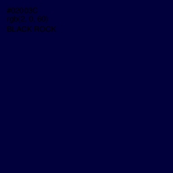 #02003C - Black Rock Color Image