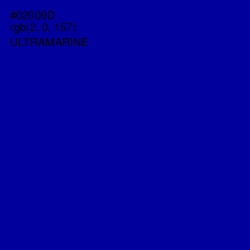 #02009D - Ultramarine Color Image