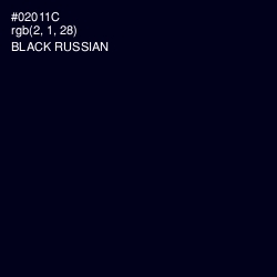 #02011C - Black Russian Color Image