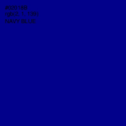 #02018B - Navy Blue Color Image