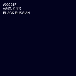 #02021F - Black Russian Color Image