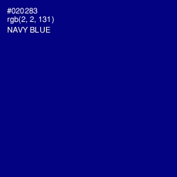 #020283 - Navy Blue Color Image