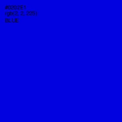 #0202E1 - Blue Color Image