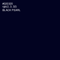 #020320 - Black Pearl Color Image