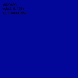 #020699 - Ultramarine Color Image