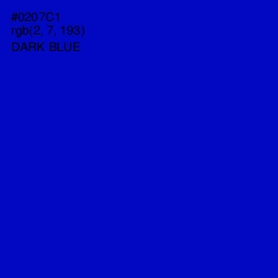 #0207C1 - Dark Blue Color Image