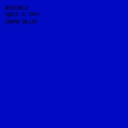 #0209C2 - Dark Blue Color Image