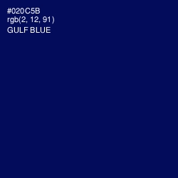 #020C5B - Gulf Blue Color Image