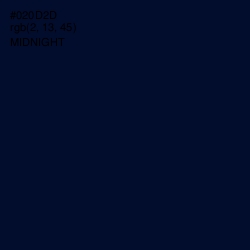 #020D2D - Midnight Color Image