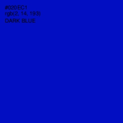 #020EC1 - Dark Blue Color Image