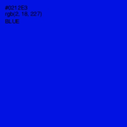 #0212E3 - Blue Color Image