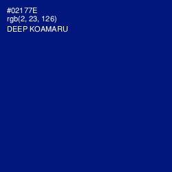#02177E - Deep Koamaru Color Image