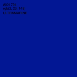 #021794 - Ultramarine Color Image