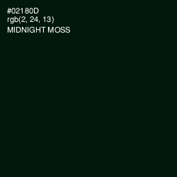 #02180D - Midnight Moss Color Image