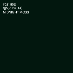 #02180E - Midnight Moss Color Image