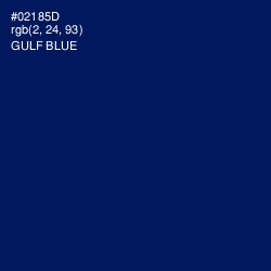 #02185D - Gulf Blue Color Image