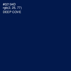 #02194D - Deep Cove Color Image
