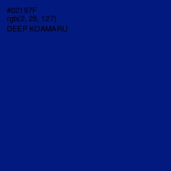 #02197F - Deep Koamaru Color Image