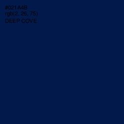 #021A4B - Deep Cove Color Image