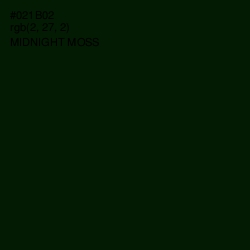 #021B02 - Midnight Moss Color Image