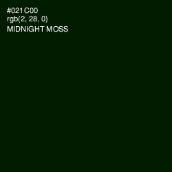 #021C00 - Midnight Moss Color Image