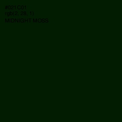 #021C01 - Midnight Moss Color Image