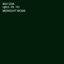 #021D0A - Midnight Moss Color Image