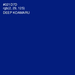 #021D7D - Deep Koamaru Color Image