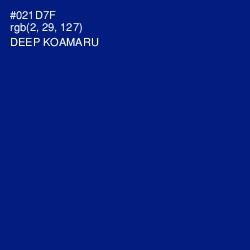 #021D7F - Deep Koamaru Color Image