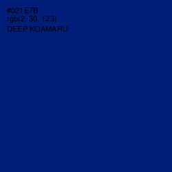 #021E7B - Deep Koamaru Color Image