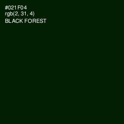 #021F04 - Black Forest Color Image