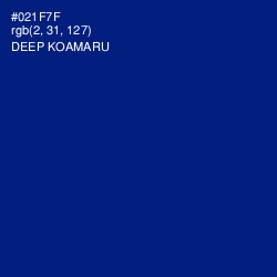 #021F7F - Deep Koamaru Color Image