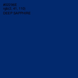 #02296E - Deep Sapphire Color Image