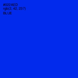 #022AED - Blue Color Image