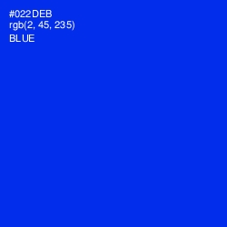 #022DEB - Blue Color Image