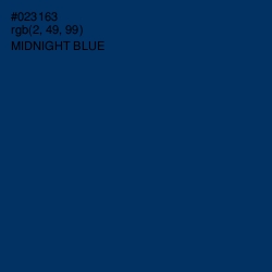 #023163 - Midnight Blue Color Image