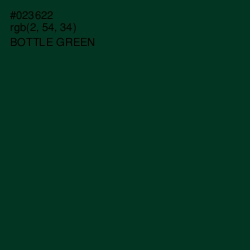 #023622 - Bottle Green Color Image