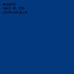 #02387E - Catalina Blue Color Image