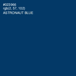 #023966 - Astronaut Blue Color Image