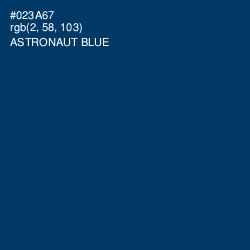 #023A67 - Astronaut Blue Color Image