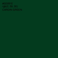 #023B1E - Cardin Green Color Image