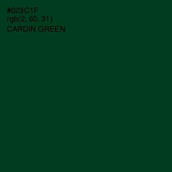 #023C1F - Cardin Green Color Image