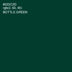 #023C2D - Bottle Green Color Image