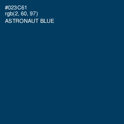 #023C61 - Astronaut Blue Color Image