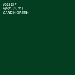#023E1F - Cardin Green Color Image
