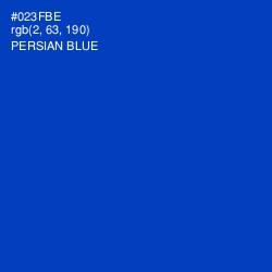 #023FBE - Persian Blue Color Image