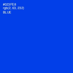 #023FE8 - Blue Color Image