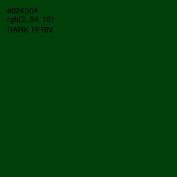 #02400A - Dark Fern Color Image